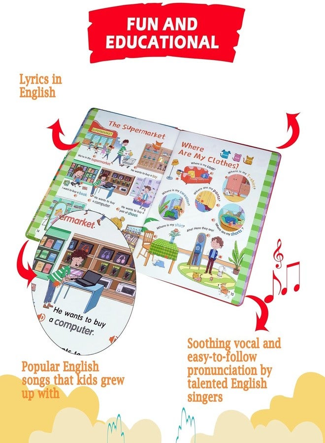 DHARMISHO Children’s English Graded Reading Interactive Audio Book | 500+ Words & 300+ Sentences | Touch & Listen Voice Book with Fun for Kids Ages 3+ | Learn English with Sound - Image 3